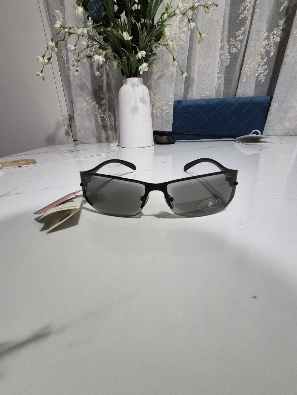Pierre Cardin Men’s Black Frame Sunglasses with Dark Lenses 🔥Y2K🔥